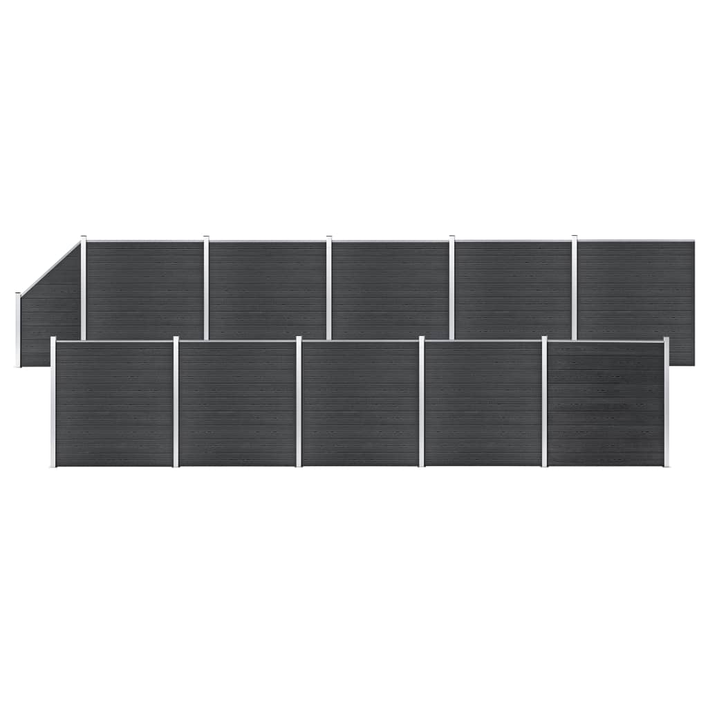 Zaunelement WPC Zaun Sichtschutzzaun Windschutzzaun Lamellenzaun Garten Zaun - Bild 68 von 69
