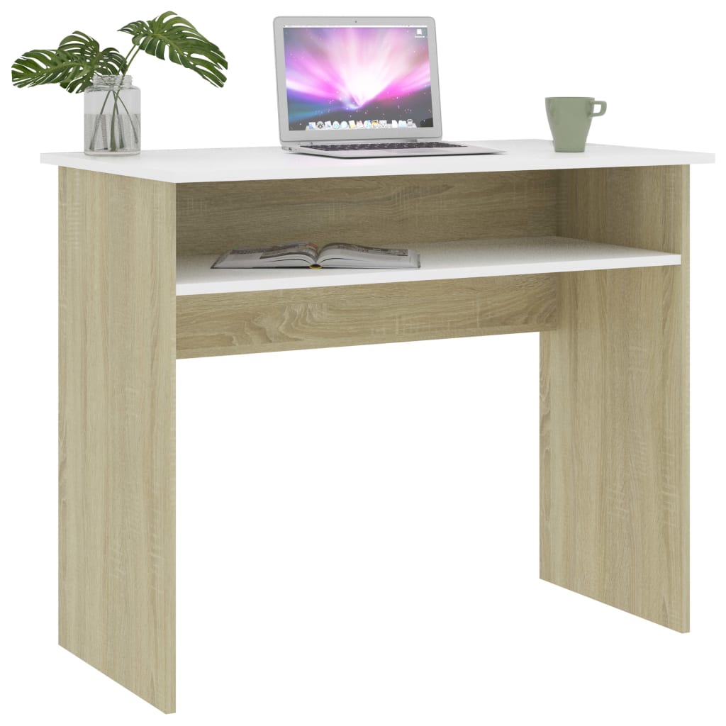 Schreibtisch Weiß Spanplatte Computertisch Bürotisch PC Gamer Computer Tisch NEU - Bild 39 von 60