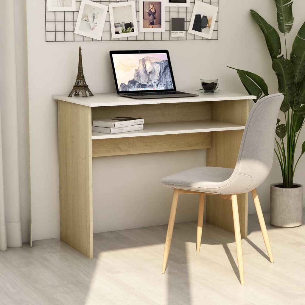 Schreibtisch Weiß Spanplatte Computertisch Bürotisch PC Gamer Computer Tisch NEU - Bild 37 von 60