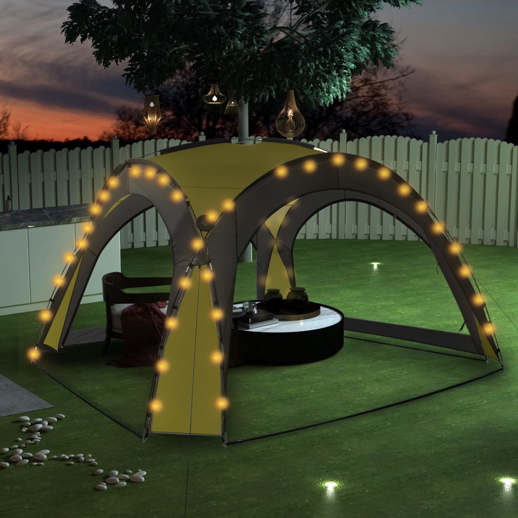 LED - Event Pavillon Partyzelt Garten Pavilon Gartenzelt Solar Camping Pavilion - Bild 13 von 53