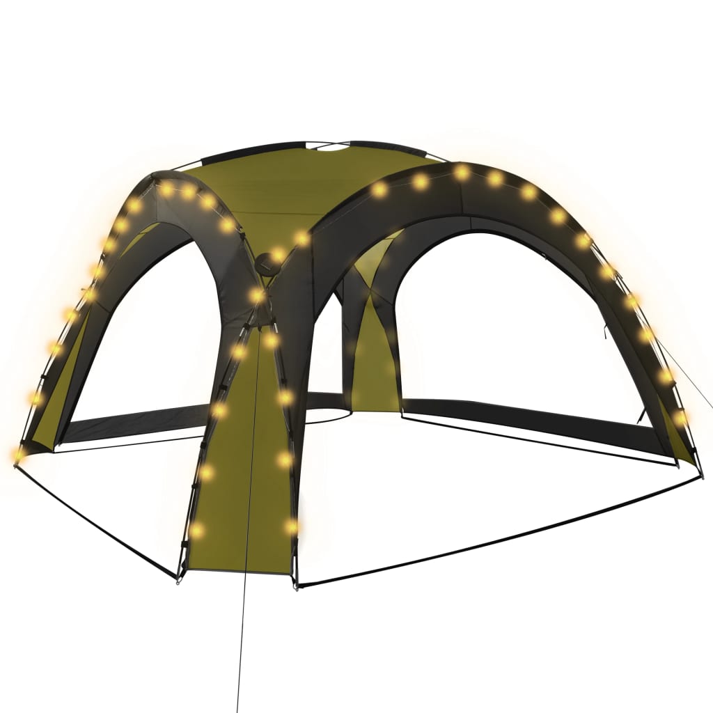 LED - Event Pavillon Partyzelt Garten Pavilon Gartenzelt Solar Camping Pavilion - Bild 12 von 53