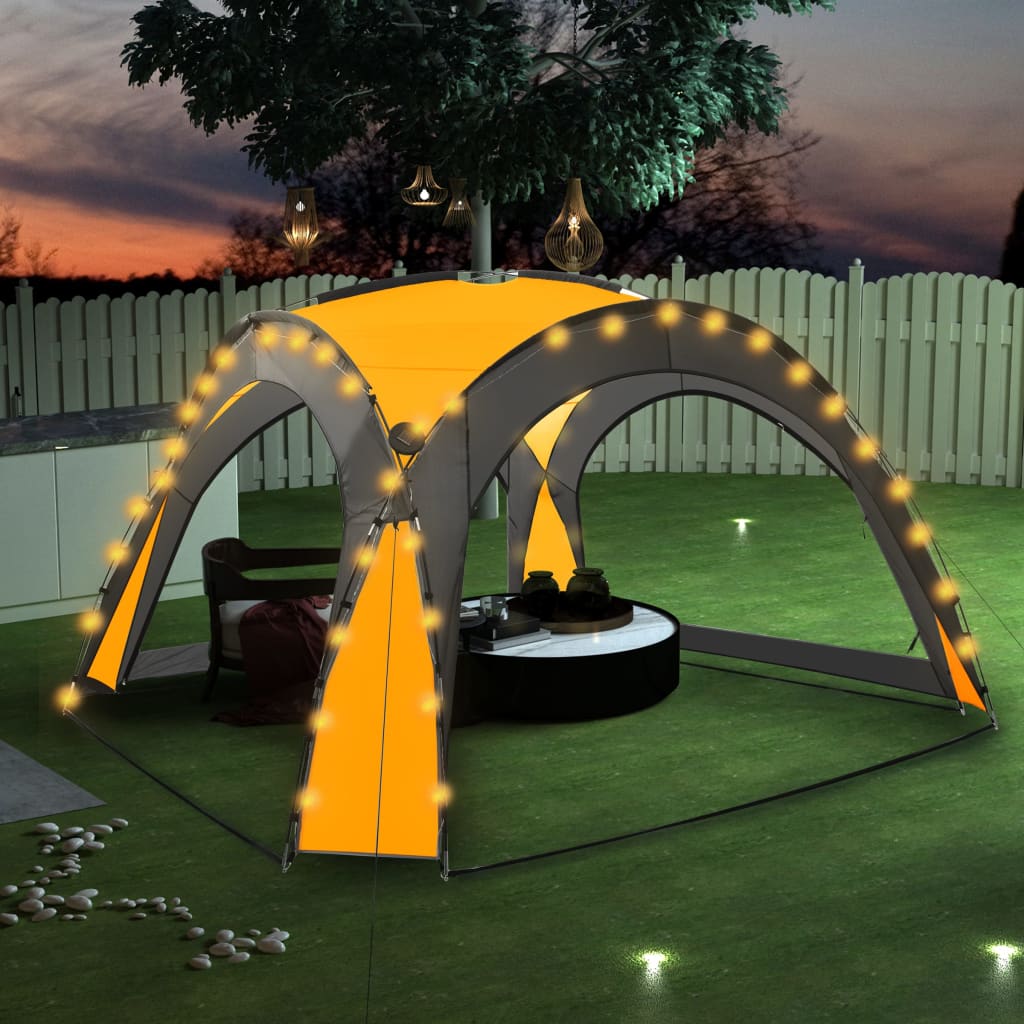 LED - Event Pavillon Partyzelt Garten Pavilon Gartenzelt Solar Camping Pavilion - Bild 23 von 53