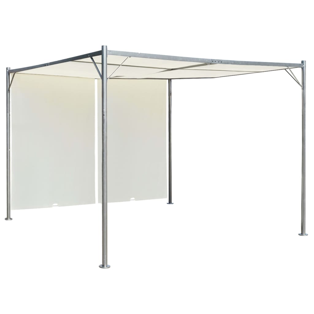 Pergola mit Verstellbarem Dach Schiebedach Stahl Garten Pavillon Sonnenschutz - Bild 10 von 27