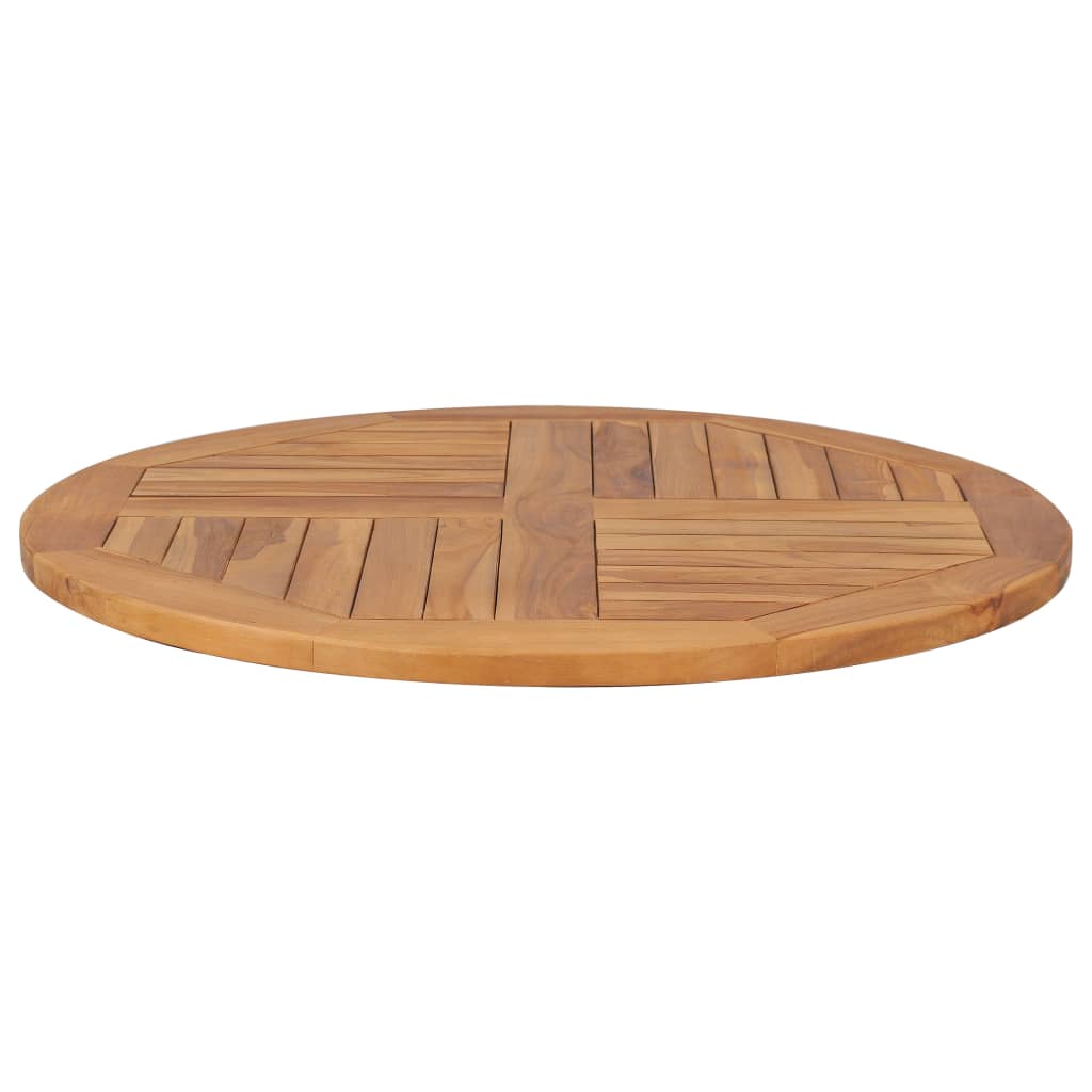 Tischplatte Holzplatte Rund Achteckig Quadratisch Teak Massivholz Tisch Platte - Bild 12 von 29