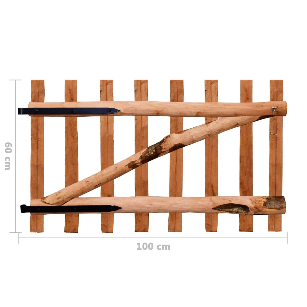 Gartentor Haselnuss Staketenzaun Holz Garten Zaun Tor Pforte Tür 60-150cm - Bild 37 von 61