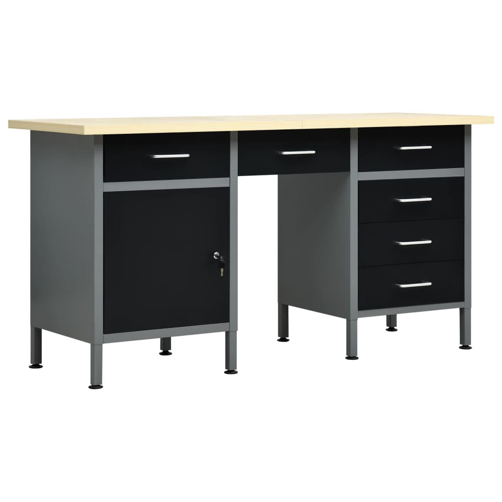 Werkbänk Werktisch Werkstatttisch Arbeitstisch Montagewerkbänk Werkstatt Stahl - Bild 41 von 58
