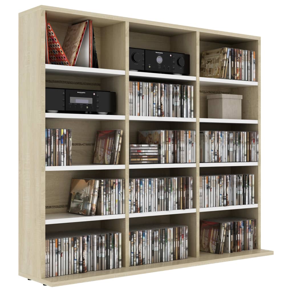 Bücherregal Wandregal CD DVD Regal Medienregal Regalwand Standregal Raumteiler - Bild 37 von 84