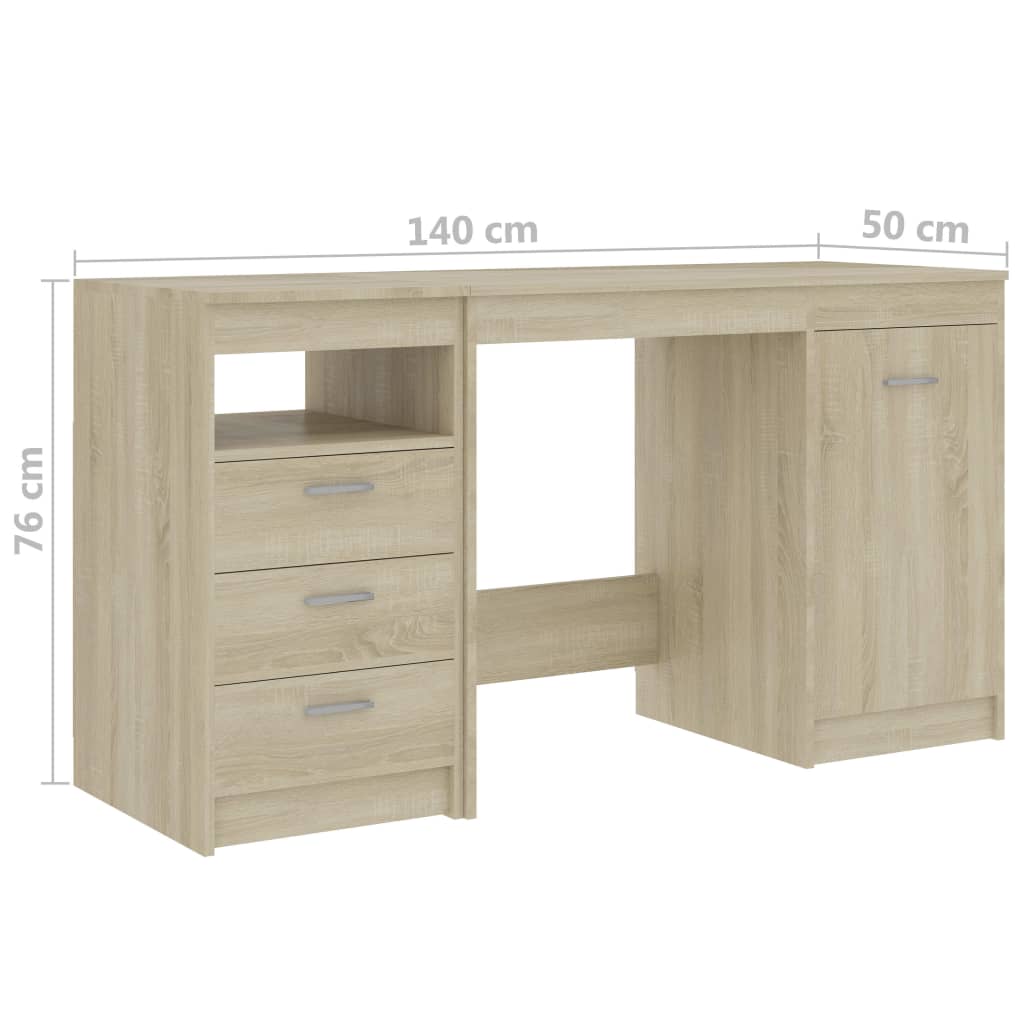 Schreibtisch Mit 3 Schubladen Computertisch PC Bürotisch Arbeitstisch DE - Bild 55 von 89