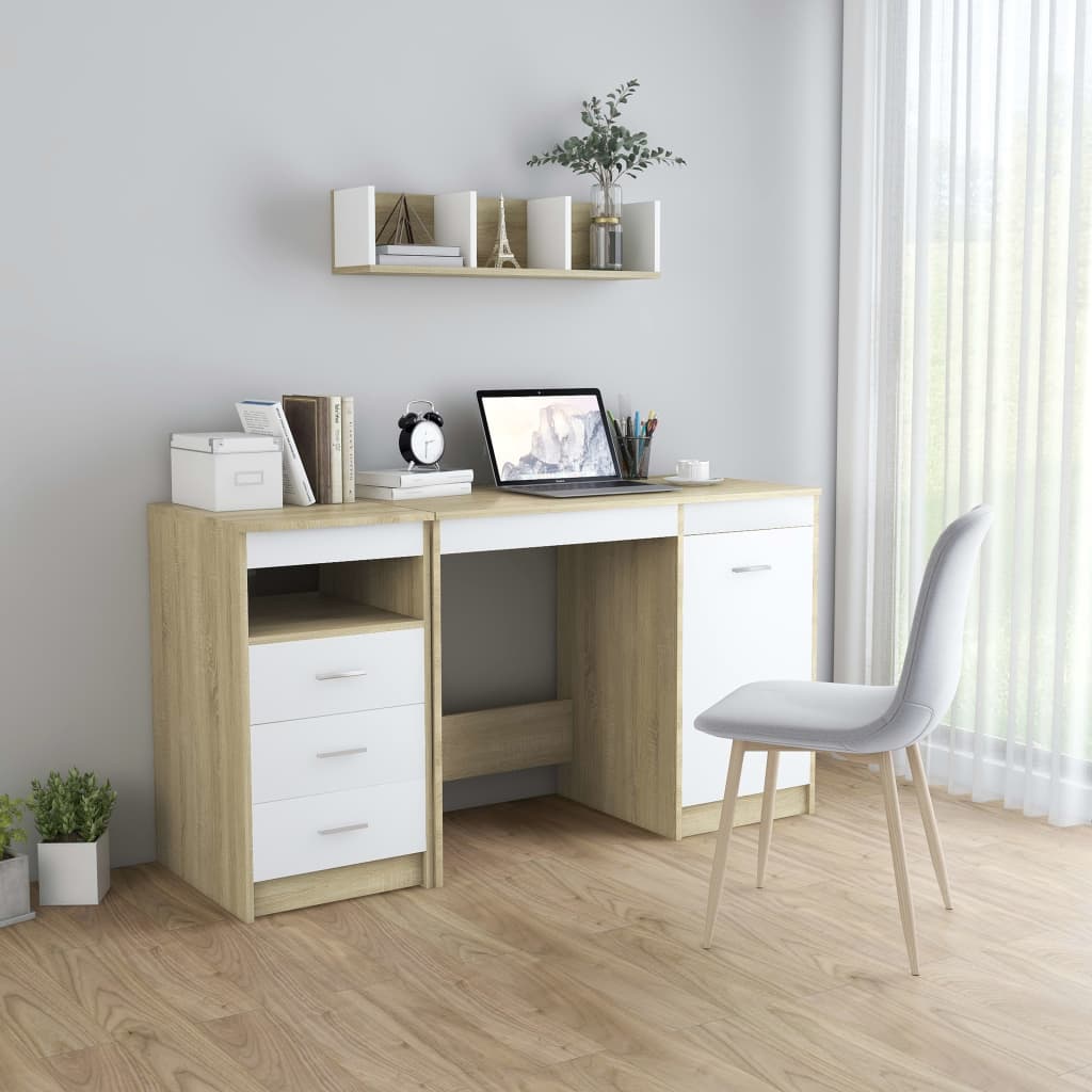 Schreibtisch Mit 3 Schubladen Computertisch PC Bürotisch Arbeitstisch DE - Bild 68 von 89