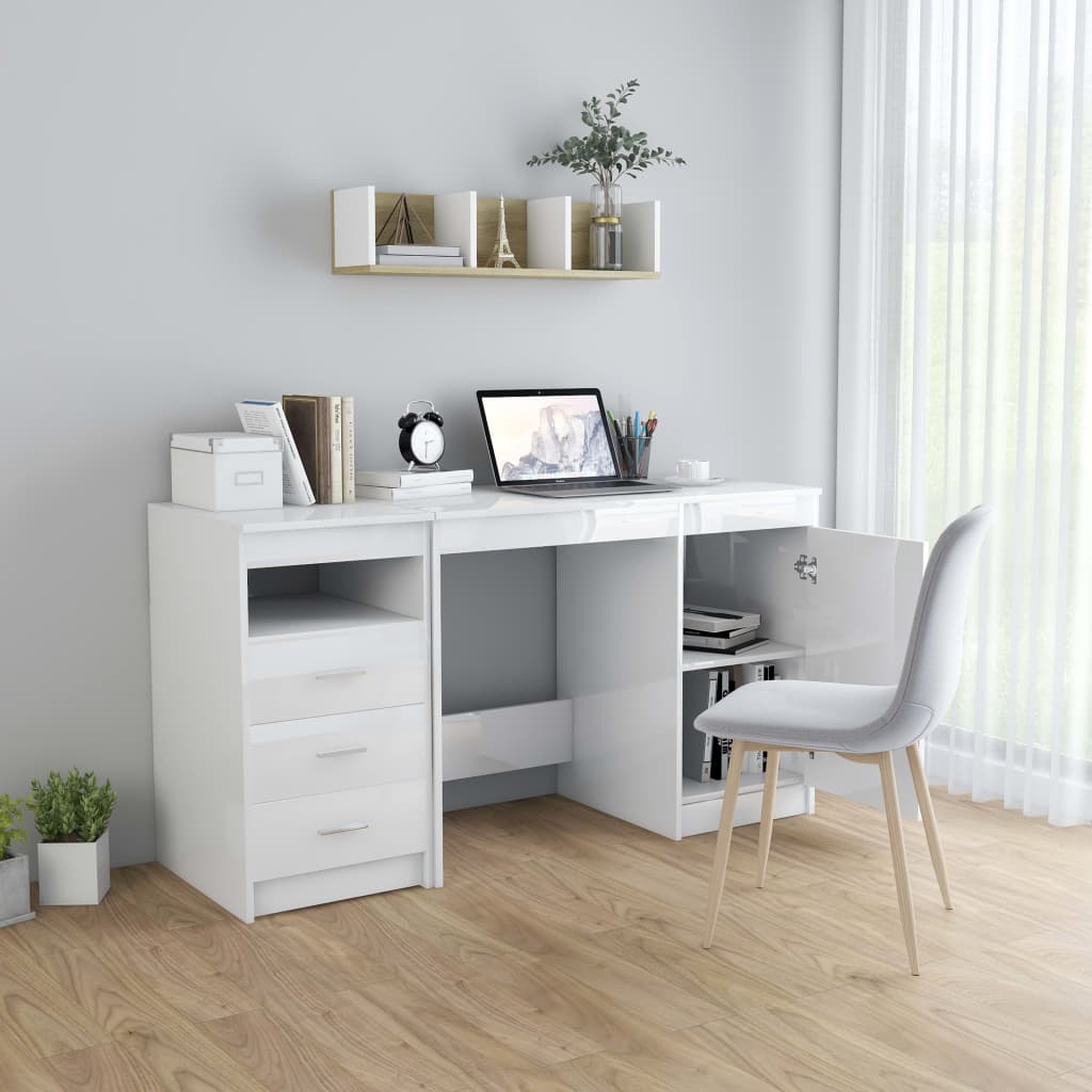 Schreibtisch Mit 3 Schubladen Computertisch PC Bürotisch Arbeitstisch DE - Bild 81 von 89