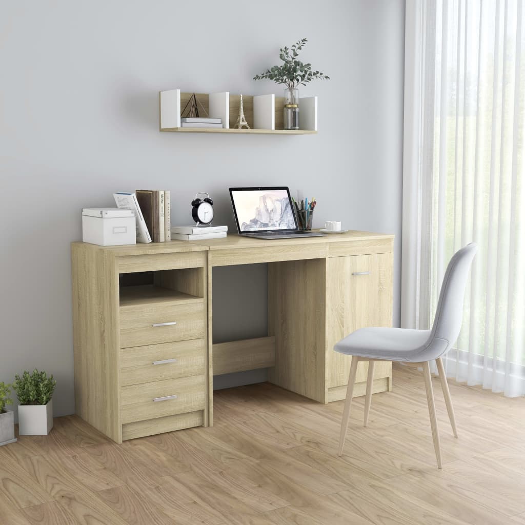 Schreibtisch Mit 3 Schubladen Computertisch PC Bürotisch Arbeitstisch DE - Bild 46 von 89