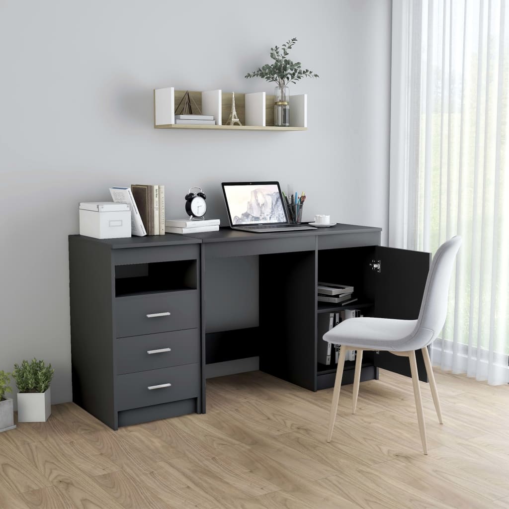 Schreibtisch Mit 3 Schubladen Computertisch PC Bürotisch Arbeitstisch DE - Bild 37 von 89