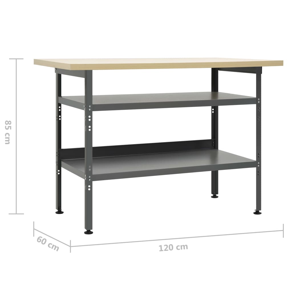 Werkbänk Werktisch Werkstatttisch Arbeitstisch Montagewerkbänk Werkstatt Stahl - Bild 21 von 58