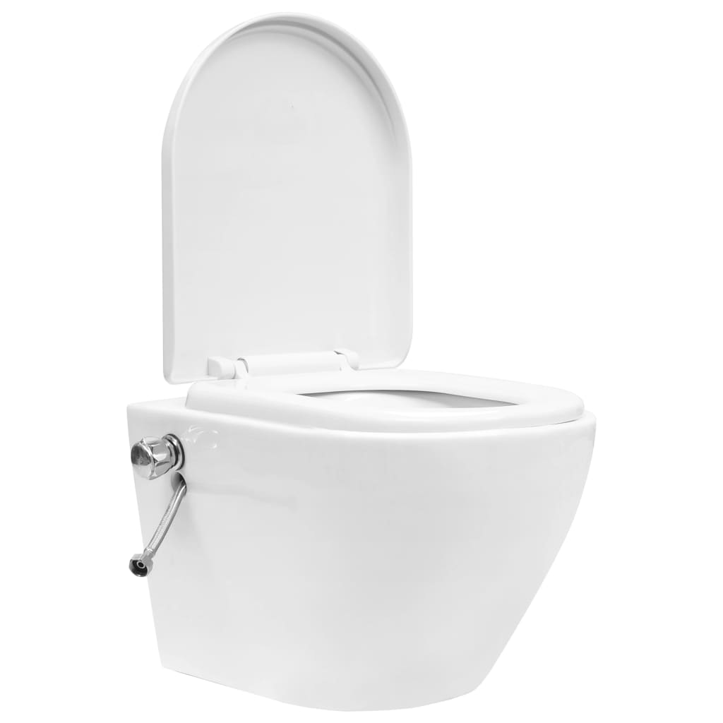 Wand / Hänge Toilette Stand-WC Wand-WC Keramik Soft Close WC-Sitz Spülkasten - Bild 38 von 52