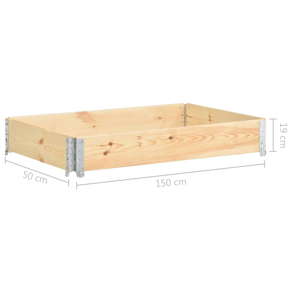 Palettenrahmen Set Holz Aufsatzrahmen für Europalette Garten Hochbeet Stapelbar - Bild 39 von 59