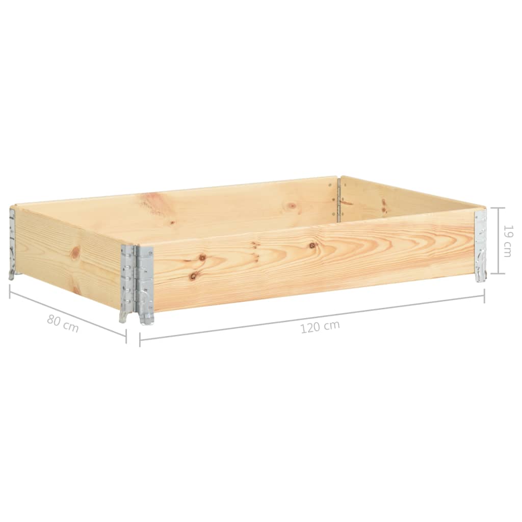 Palettenrahmen Set Holz Aufsatzrahmen für Europalette Garten Hochbeet Stapelbar - Bild 25 von 59