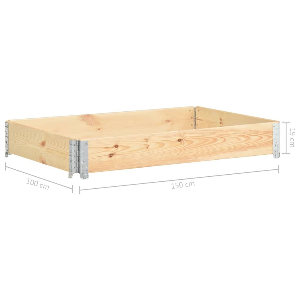 Palettenrahmen Set Holz Aufsatzrahmen für Europalette Garten Hochbeet Stapelbar - Bild 53 von 59