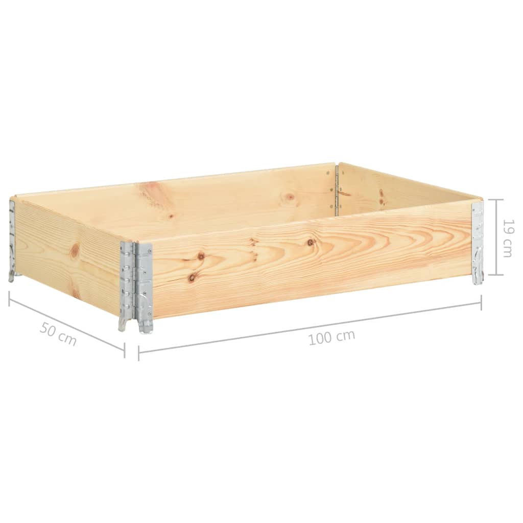 Palettenrahmen Set Holz Aufsatzrahmen für Europalette Garten Hochbeet Stapelbar - Bild 32 von 59
