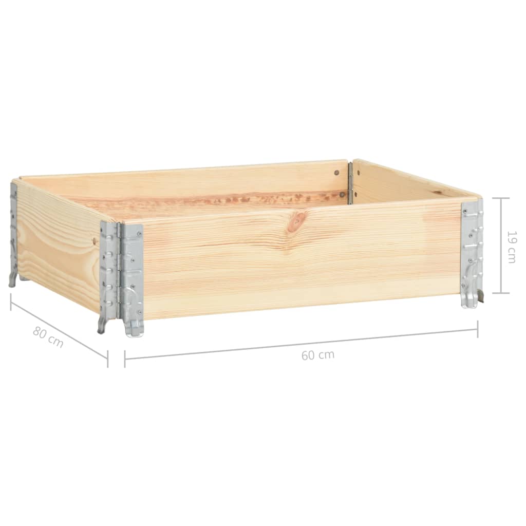 Palettenrahmen Set Holz Aufsatzrahmen für Europalette Garten Hochbeet Stapelbar - Bild 18 von 59