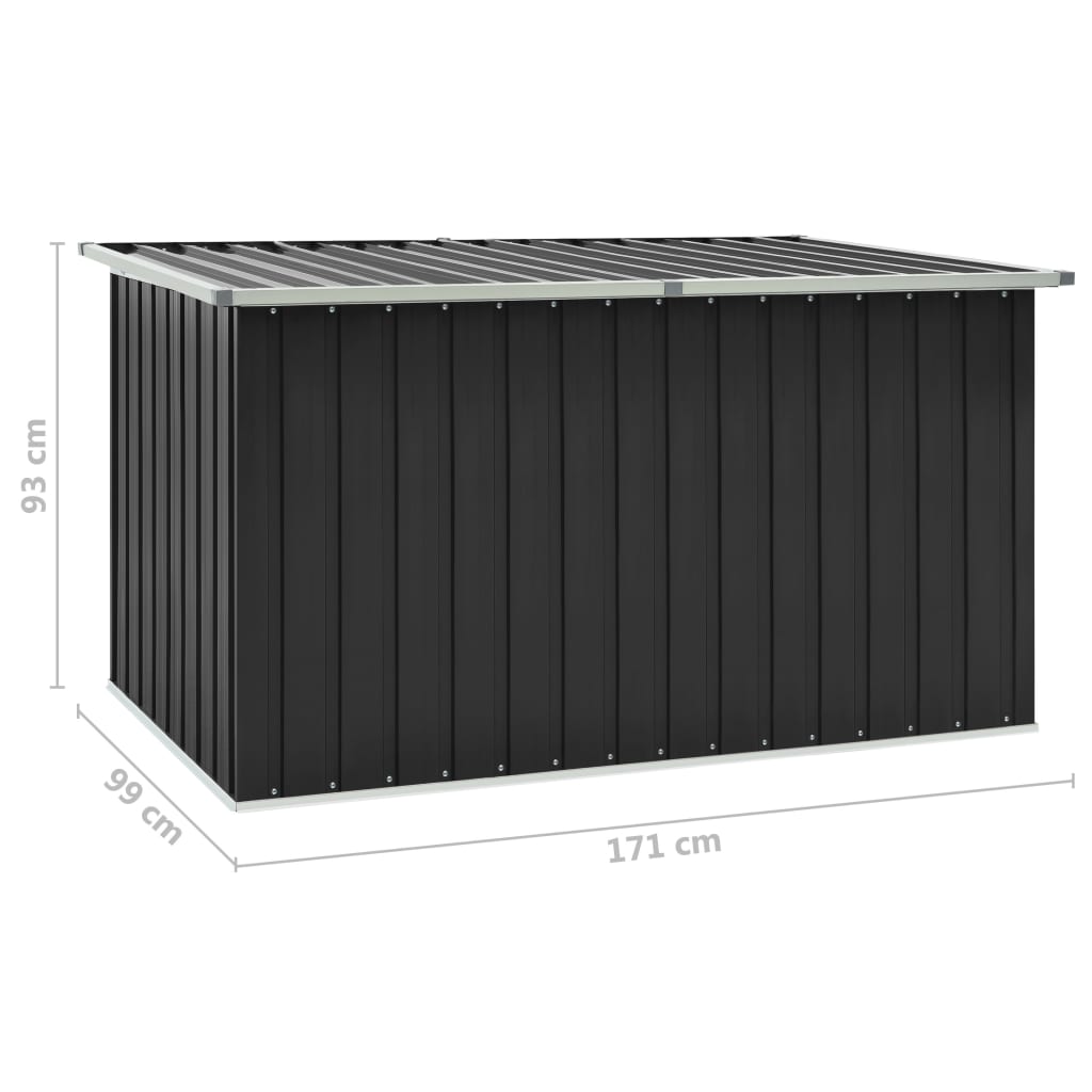 Garten Aufbewahrungsbox Metall Gerätebox Gartenbox Aufbewahrungsbox mit Deckel - Bild 23 von 27