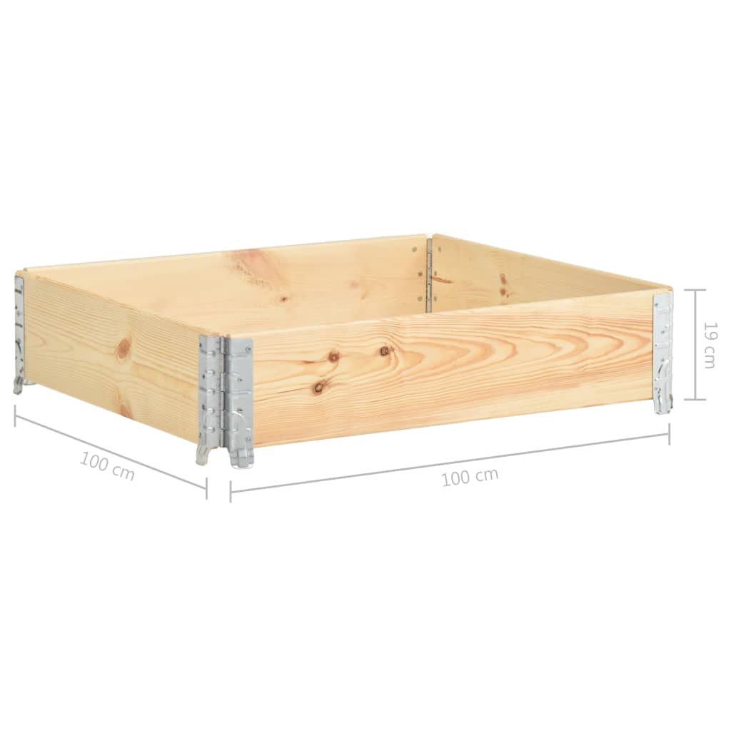 Palettenrahmen Set Holz Aufsatzrahmen für Europalette Garten Hochbeet Stapelbar - Bild 46 von 59