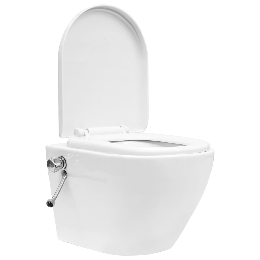 Wand / Hänge Toilette Stand-WC Wand-WC Keramik Soft Close WC-Sitz Spülkasten - Bild 13 von 52