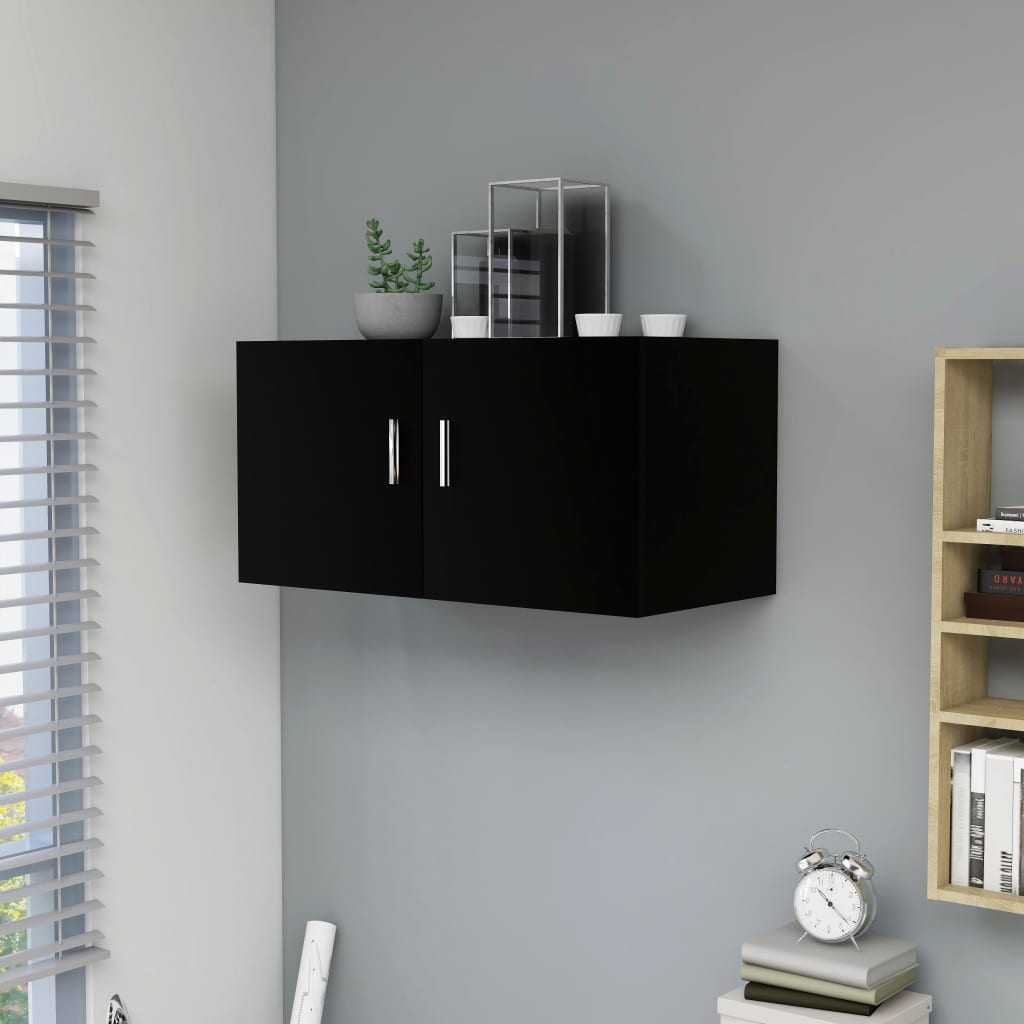 Wall Mounted Cabinet Chipboard Floating Storage Vanity Cupboard 2 Door Bathroom - Picture 12 of 63