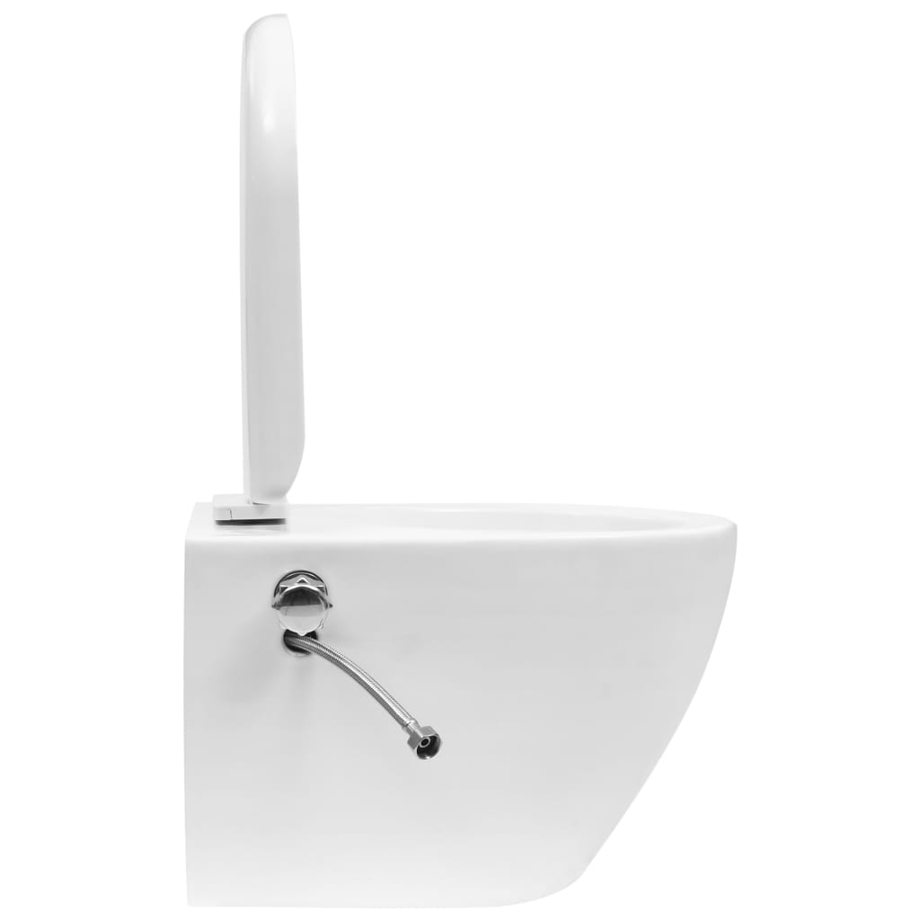 Wand / Hänge Toilette Stand-WC Wand-WC Keramik Soft Close WC-Sitz Spülkasten - Bild 15 von 52