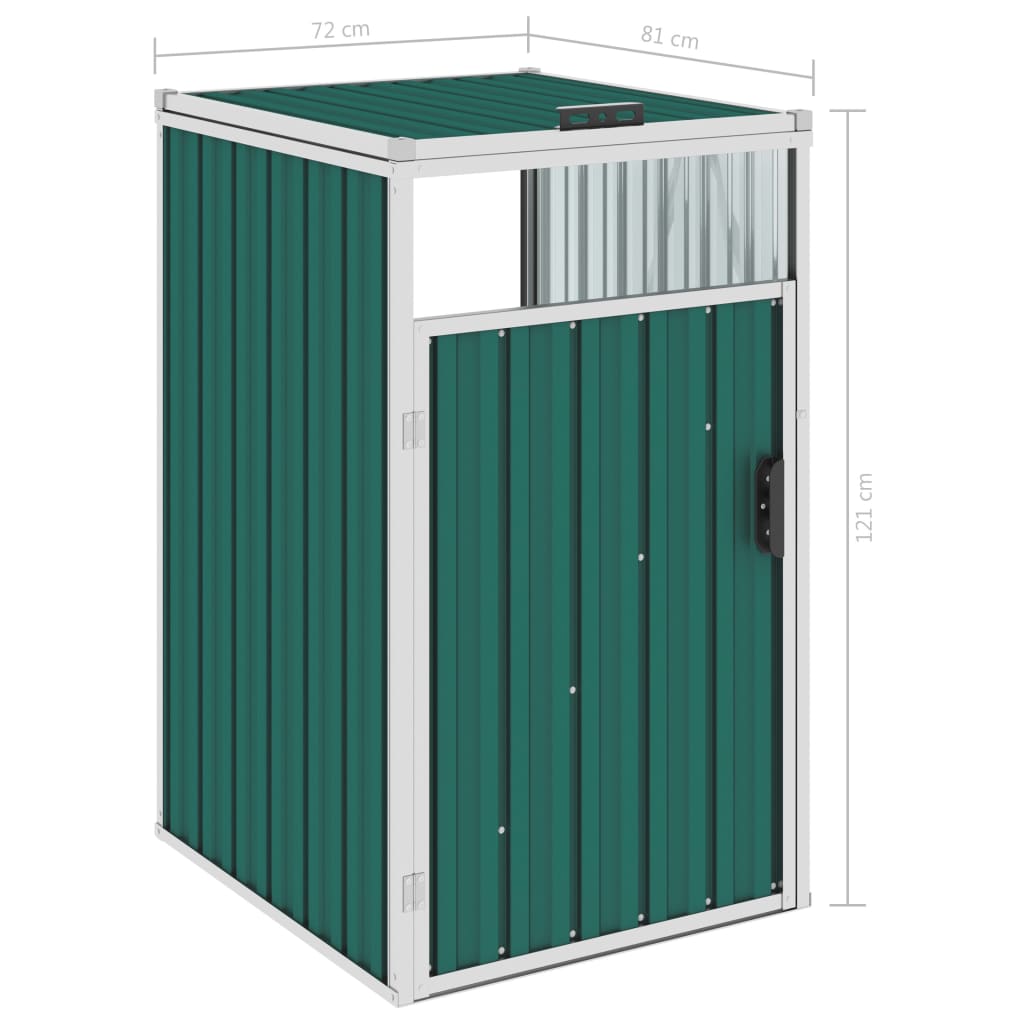 Mülltonnenbox Stahl Mülltonnenverkleidung Müllbox Müllcontainer 1/2/3/4 Tonne - Bild 65 von 77