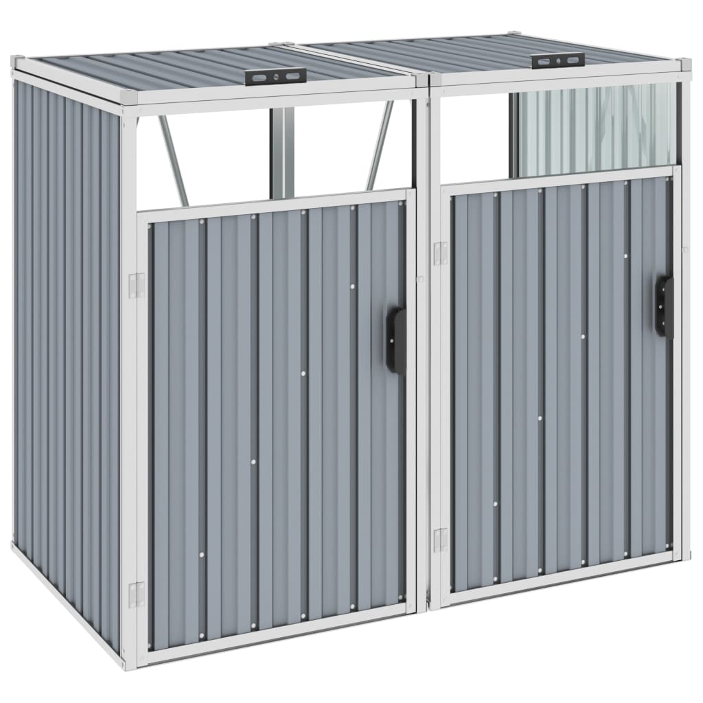 Mülltonnenbox Stahl Mülltonnenverkleidung Müllbox Müllcontainer 1/2/3/4 Tonne - Bild 72 von 77