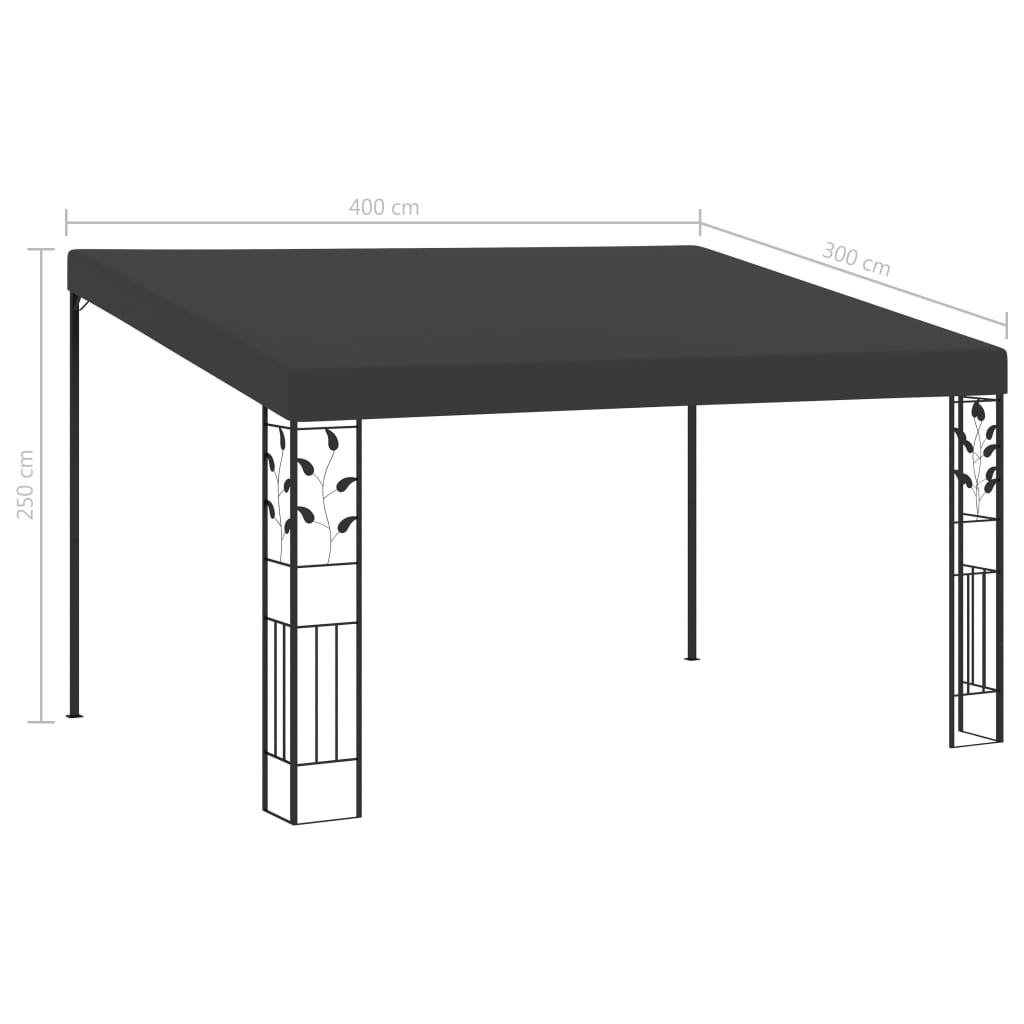 Wand Pavillon Gartenzelt Partyzelt Anbaupavillon Sonnenschutz Pergola Garten - Bild 22 von 46