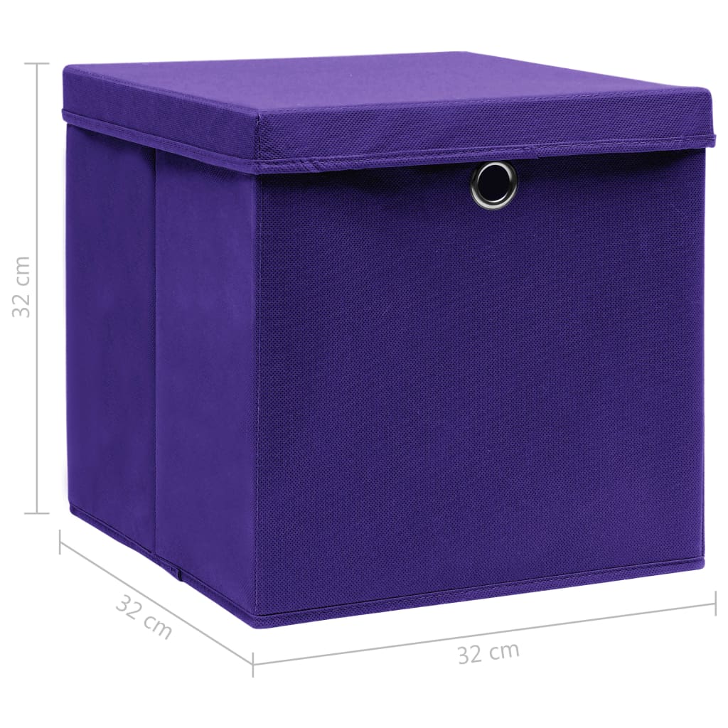4/10 Stk. 32x32x32cm Aufbewahrungsboxen Deckel Korb Faltbox en Kinder Box Boxen - Bild 43 von 88