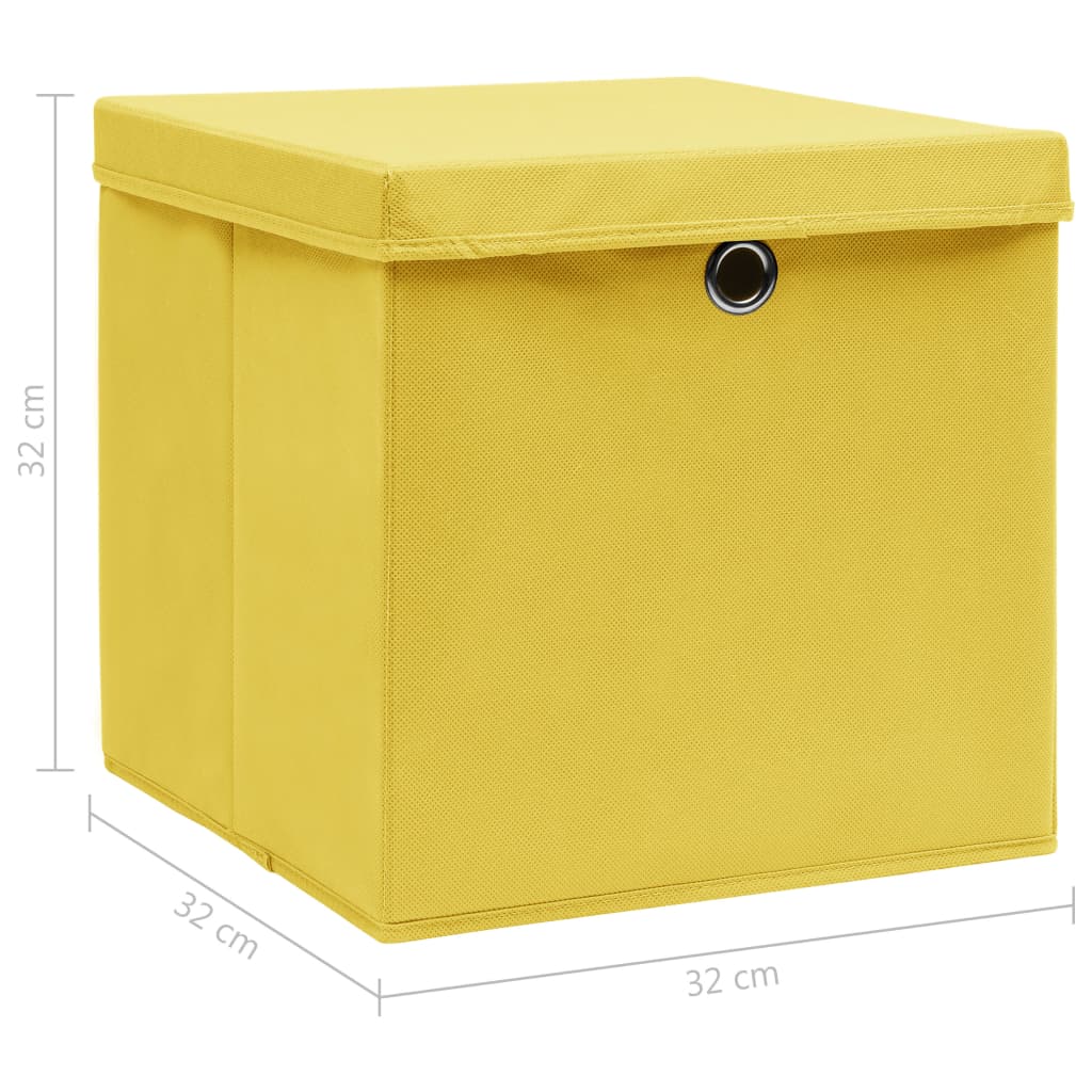 4/10 Stk. 32x32x32cm Aufbewahrungsboxen Deckel Korb Faltbox en Kinder Box Boxen - Bild 62 von 88