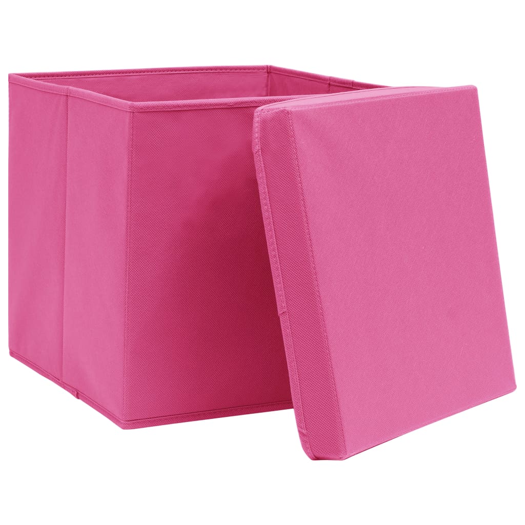 4/10 Stk. 32x32x32cm Aufbewahrungsboxen Deckel Korb Faltbox en Kinder Box Boxen - Bild 28 von 88