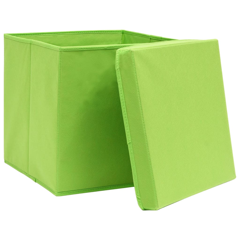 4/10 Stk. 32x32x32cm Aufbewahrungsboxen Deckel Korb Faltbox en Kinder Box Boxen - Bild 67 von 88