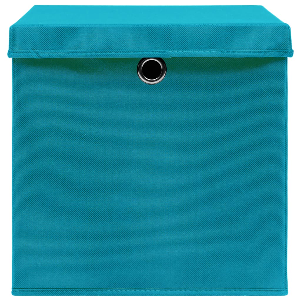 4/10 Stk. 32x32x32cm Aufbewahrungsboxen Deckel Korb Faltbox en Kinder Box Boxen - Bild 75 von 88