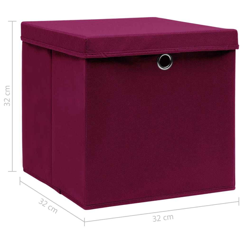 4/10 Stk. 32x32x32cm Aufbewahrungsboxen Deckel Korb Faltbox en Kinder Box Boxen - Bild 23 von 88