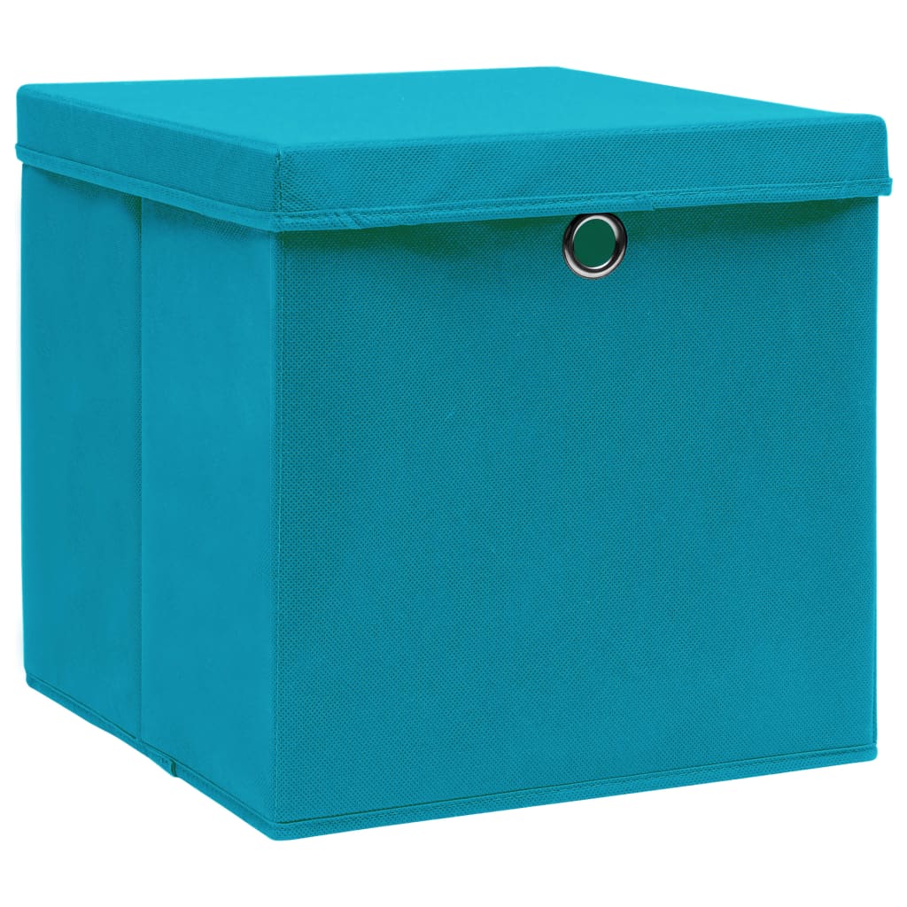 4/10 Stk. 32x32x32cm Aufbewahrungsboxen Deckel Korb Faltbox en Kinder Box Boxen - Bild 73 von 88