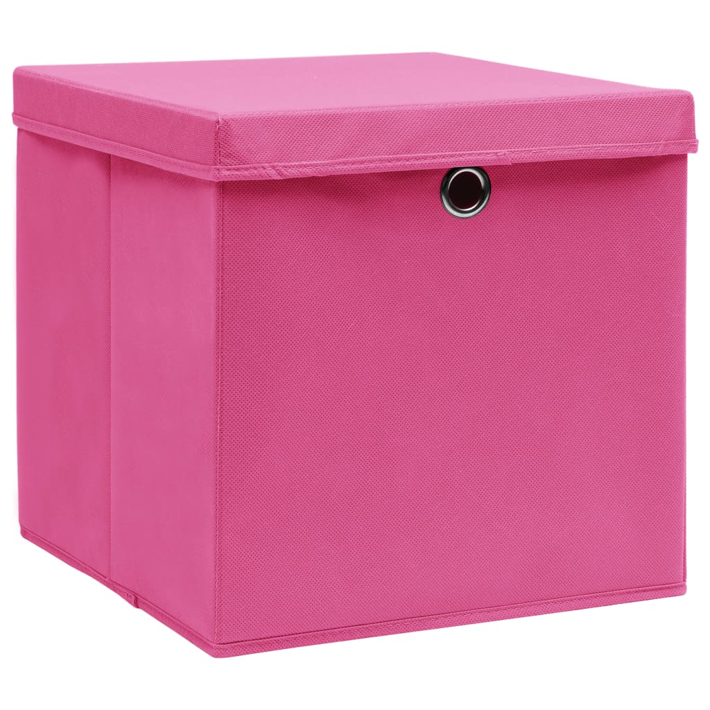 4/10 Stk. 32x32x32cm Aufbewahrungsboxen Deckel Korb Faltbox en Kinder Box Boxen - Bild 27 von 88