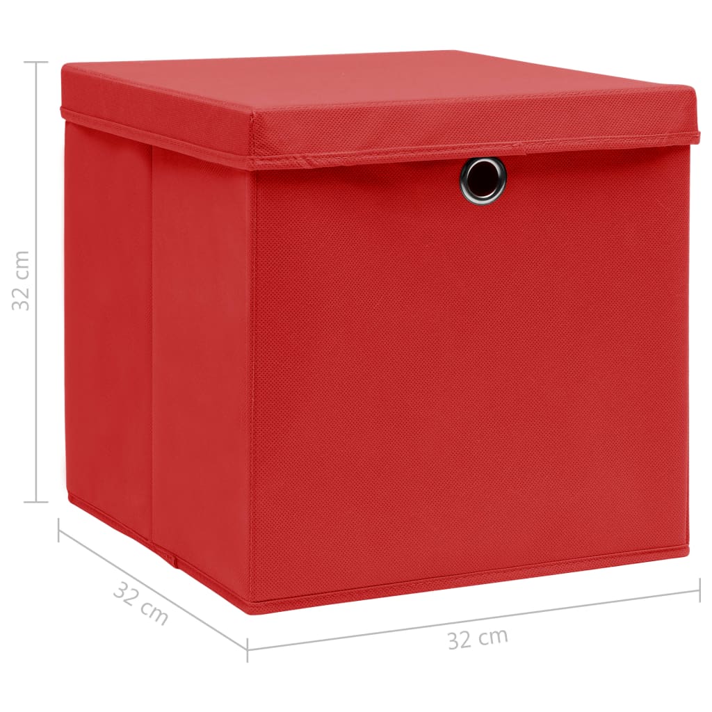 4/10 Stk. 32x32x32cm Aufbewahrungsboxen Deckel Korb Faltbox en Kinder Box Boxen - Bild 56 von 88