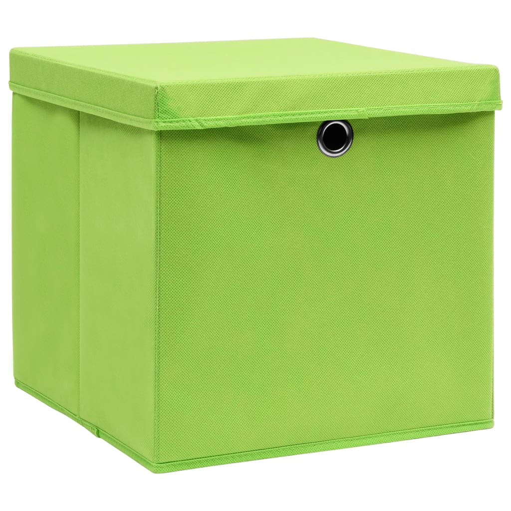 4/10 Stk. 32x32x32cm Aufbewahrungsboxen Deckel Korb Faltbox en Kinder Box Boxen - Bild 66 von 88