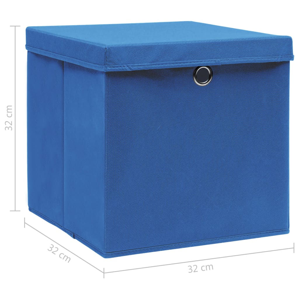 4/10 Stk. 32x32x32cm Aufbewahrungsboxen Deckel Korb Faltbox en Kinder Box Boxen - Bild 16 von 88