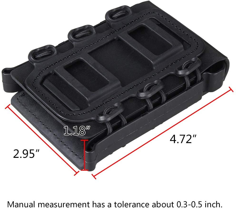 Tactical Molle Magazine Pouch for 5.56 7.62 9mm Rifle Pistol Magazine Holder Mag