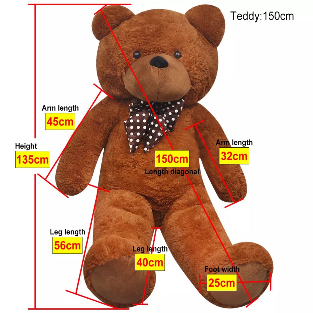 XXL Teddybär Plüsch Kuschel Stoff Tier Teddy Bär Valentinstag 100-260cm Riesen - Bild 12 von 18