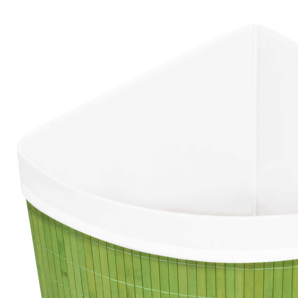 Eck-Wäschekorb Bambus 60 L Wäschesammler Wäschebox Wäschetonne Wäschesack Korb - Bild 41 von 43