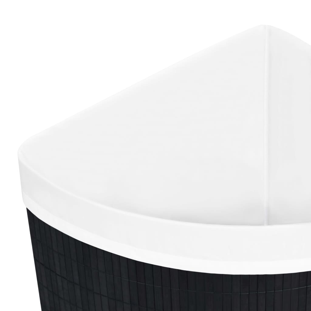 Eck-Wäschekorb Bambus 60 L Wäschesammler Wäschebox Wäschetonne Wäschesack Korb - Bild 27 von 43