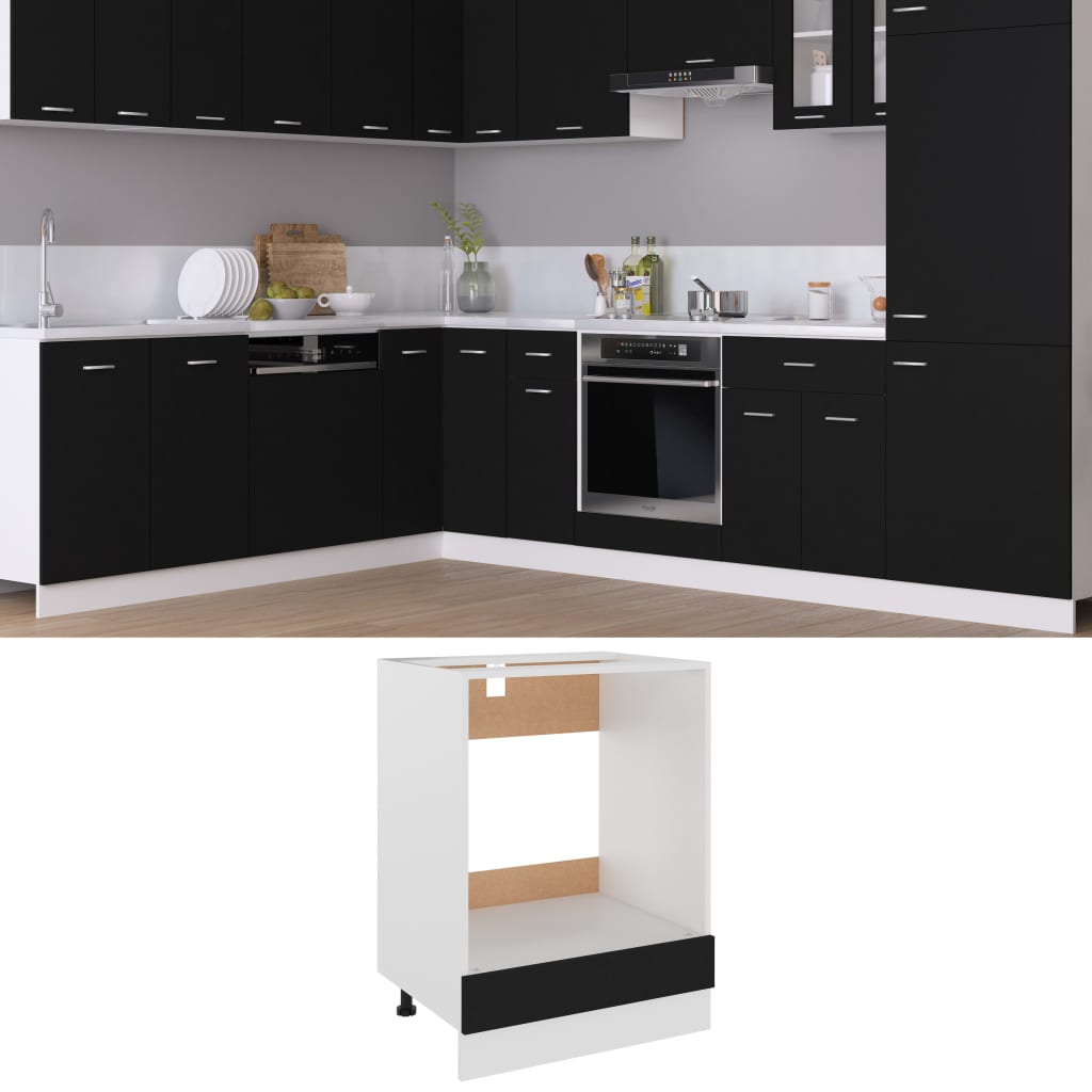 Schwarz Küchenschrank Küchenzeile Einbauküche Unterschrank Hängeschrank Module - Bild 160 von 295