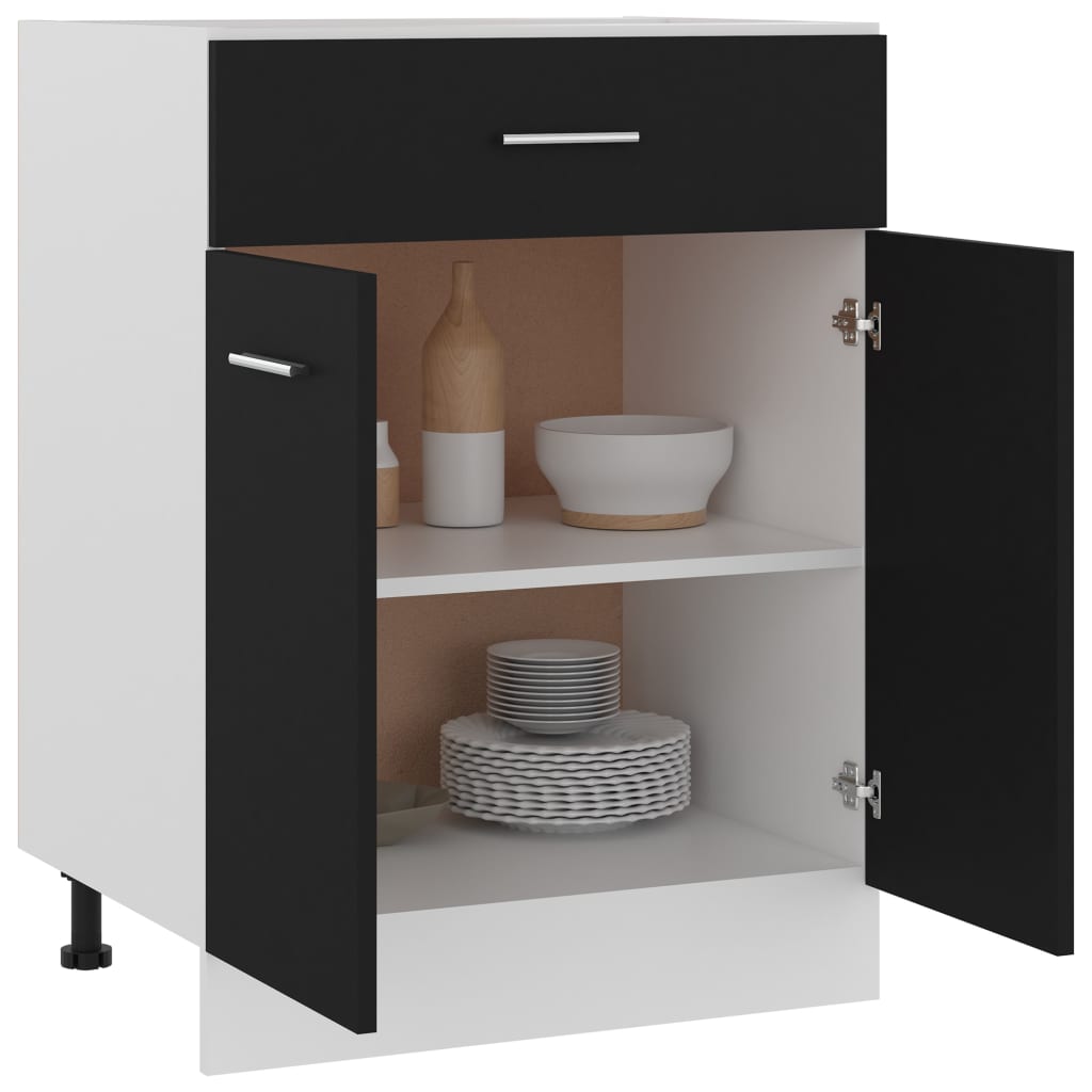 Schwarz Küchenschrank Küchenzeile Einbauküche Unterschrank Hängeschrank Module - Bild 65 von 295