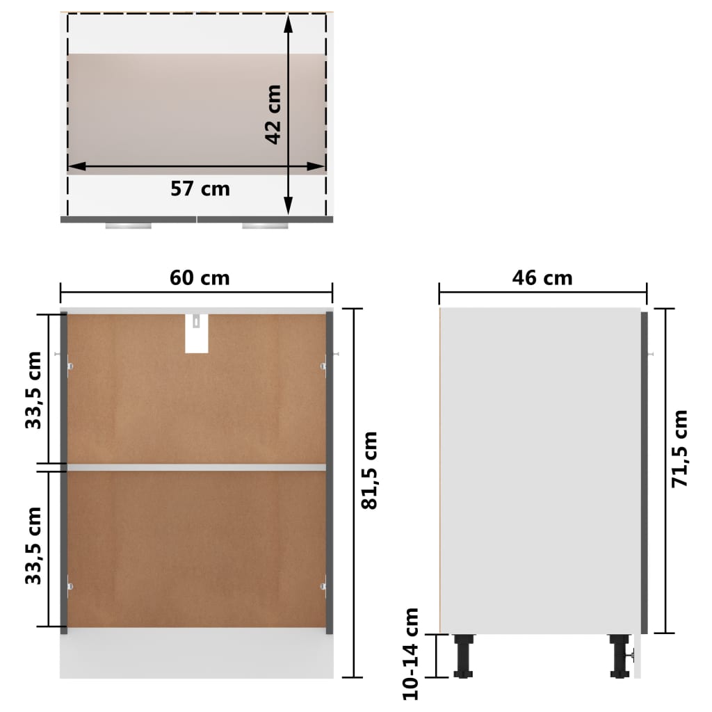 Küchenschrank Küche Unterschrank Küchenzeile Schubladenschrank Küchenschränke - Bild 325 von 529