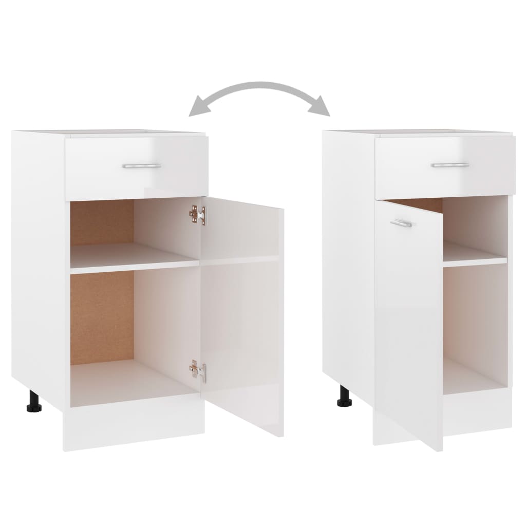 Hochglanz-Weiß Küchenschrank Küchenzeile Einbauküche Unterschrank Hängeschrank - Bild 37 von 196